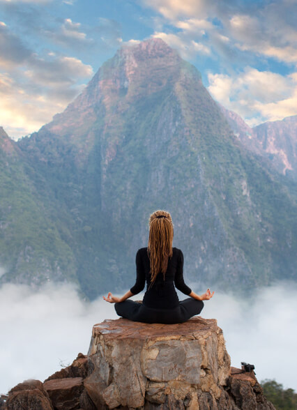 Woman meditating